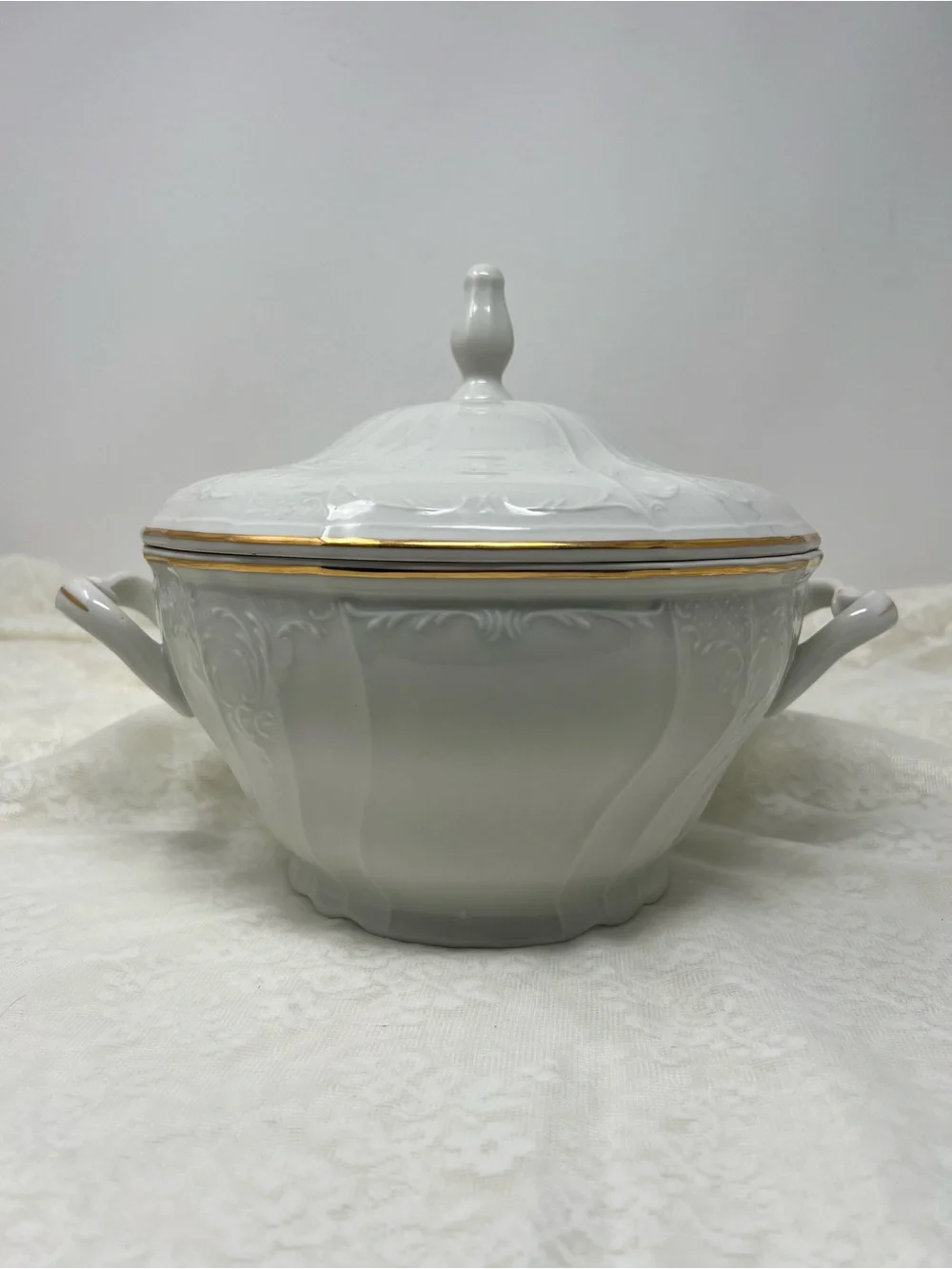 Vintage BernadotteTureen with Gold Trim